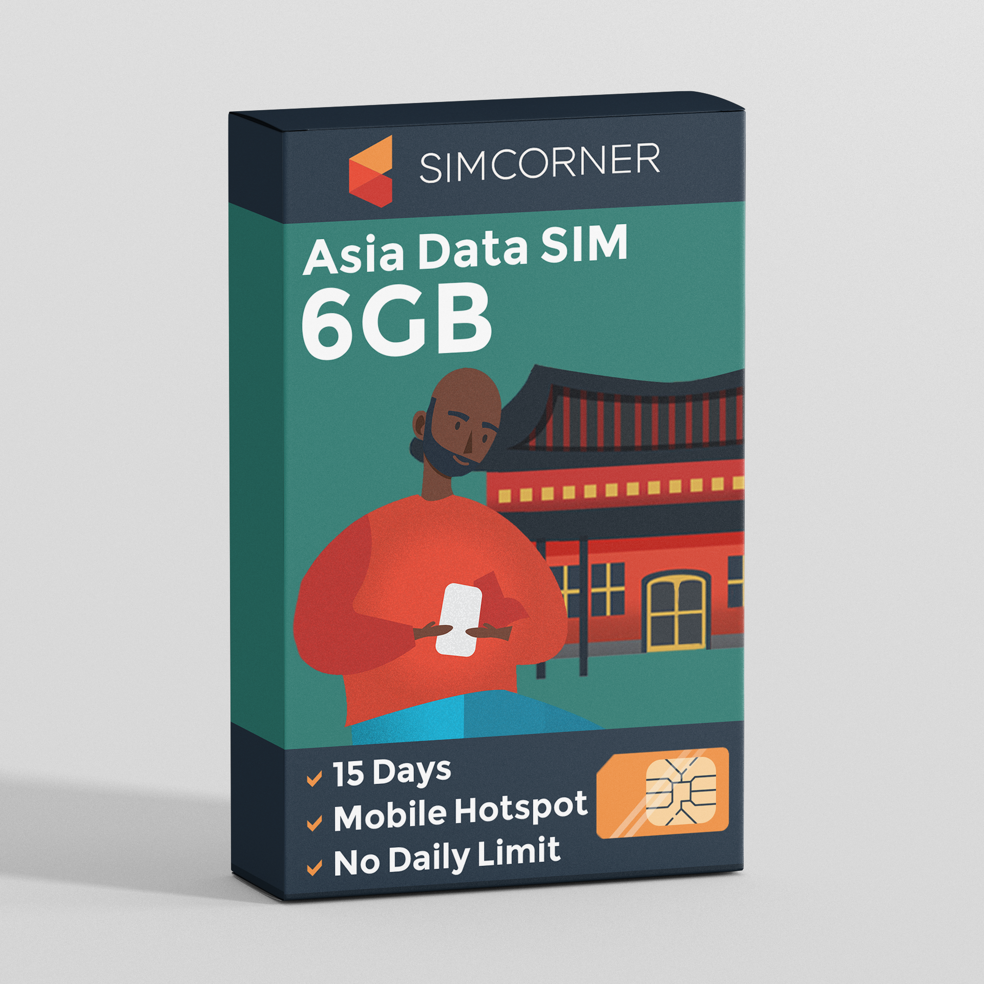 15 Day Asia Sim Card (6GB)