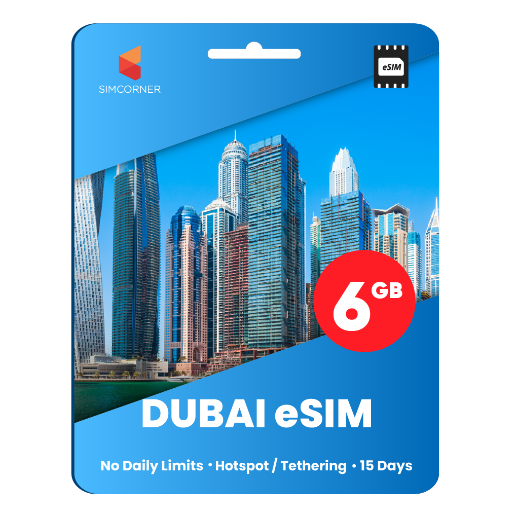 [eSIM] Dubai (UAE) Data eSIM (6GB - 15 Days)