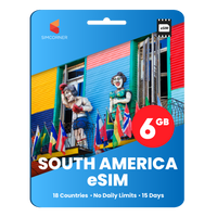 Thumbnail for [eSIM] South America Travel SIM (6GB - 15 Days)