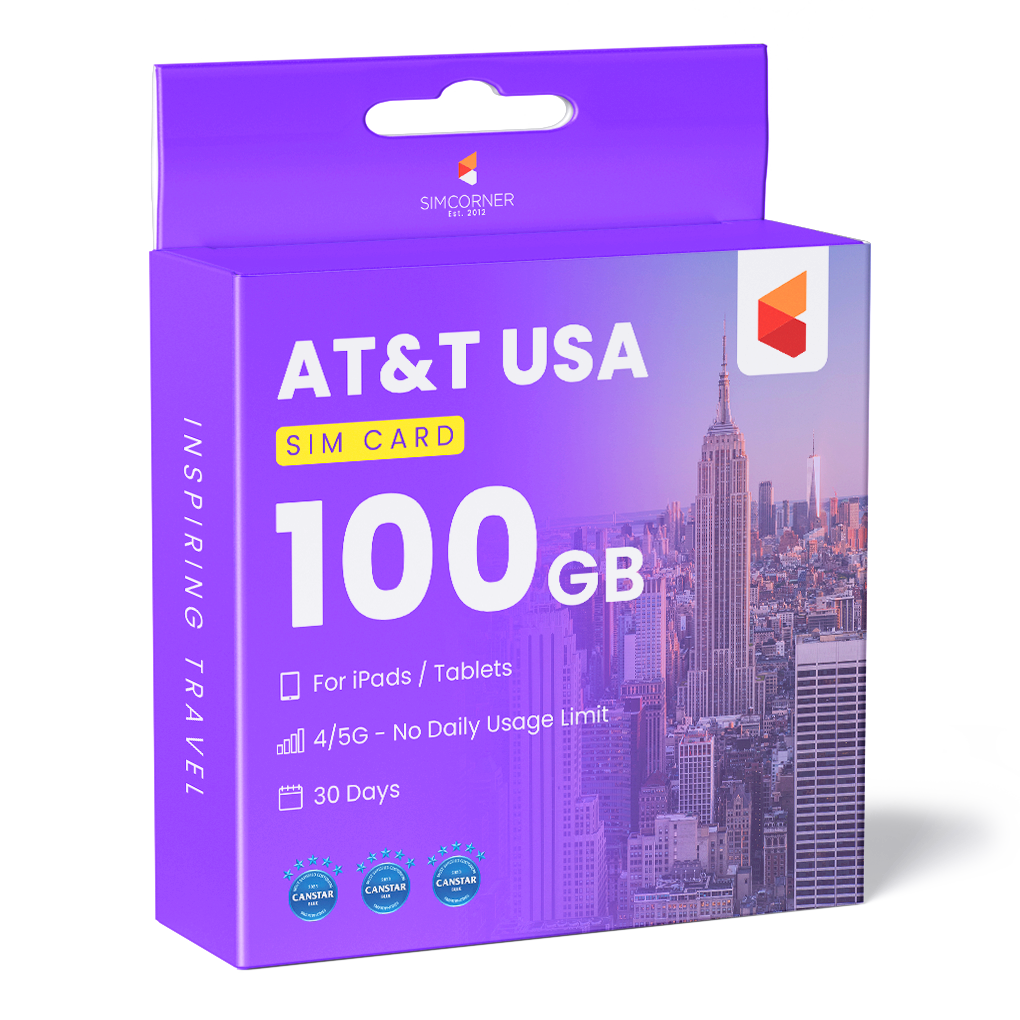 100GB USA Data Only Sim (iPad/Tablet) | SimCorner 