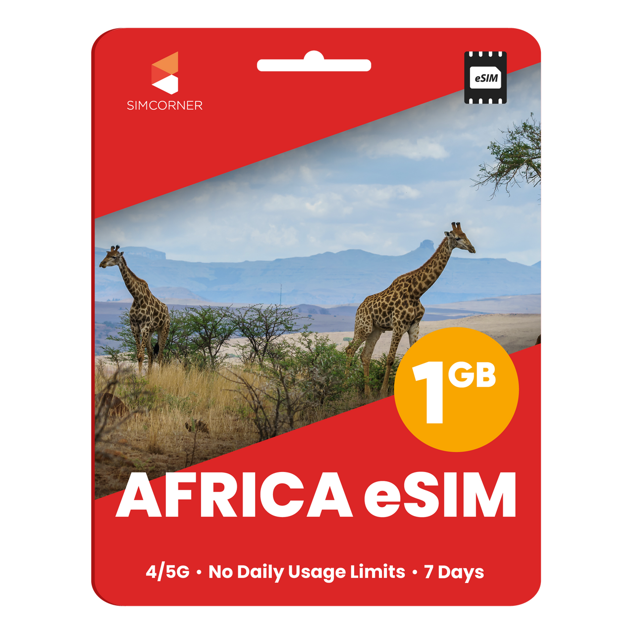 Africa eSIM: 1GB - 7 Days