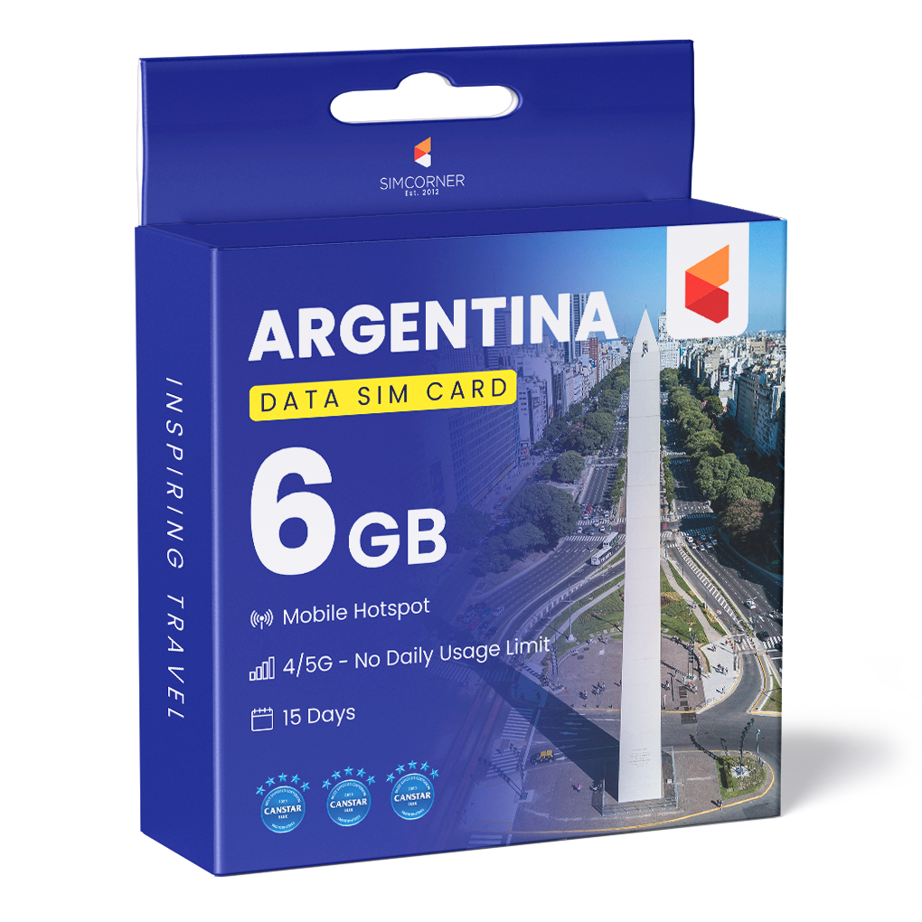 Argentina Data SIM Card (15 Day - 6GB)