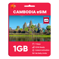Thumbnail for Cambodia eSIM: 1GB - 7 Days