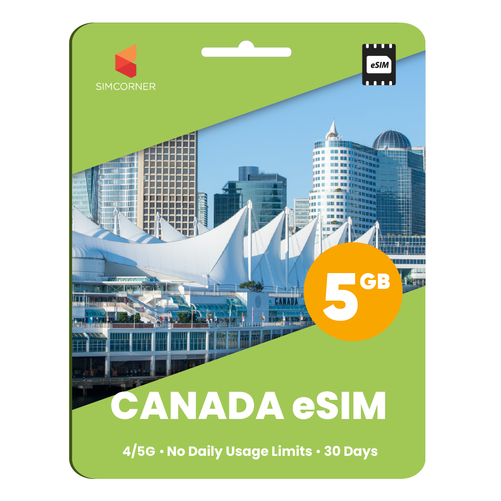 Canada eSIM: 5GB - 30 Days | SimCorner