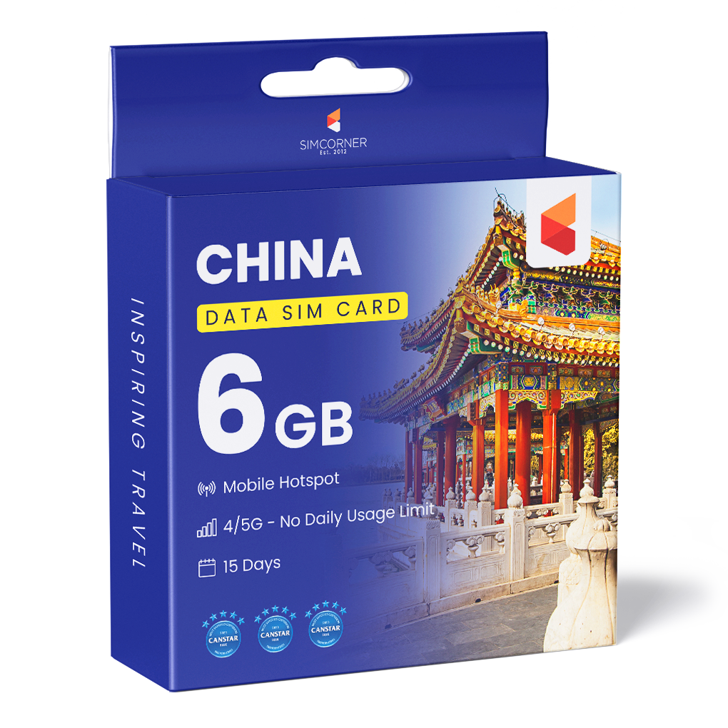 China Data SIM Card (15 Day - 6GB)