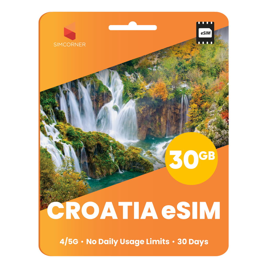 Croatia eSIM: 30GB - 30 Days - SimCorner