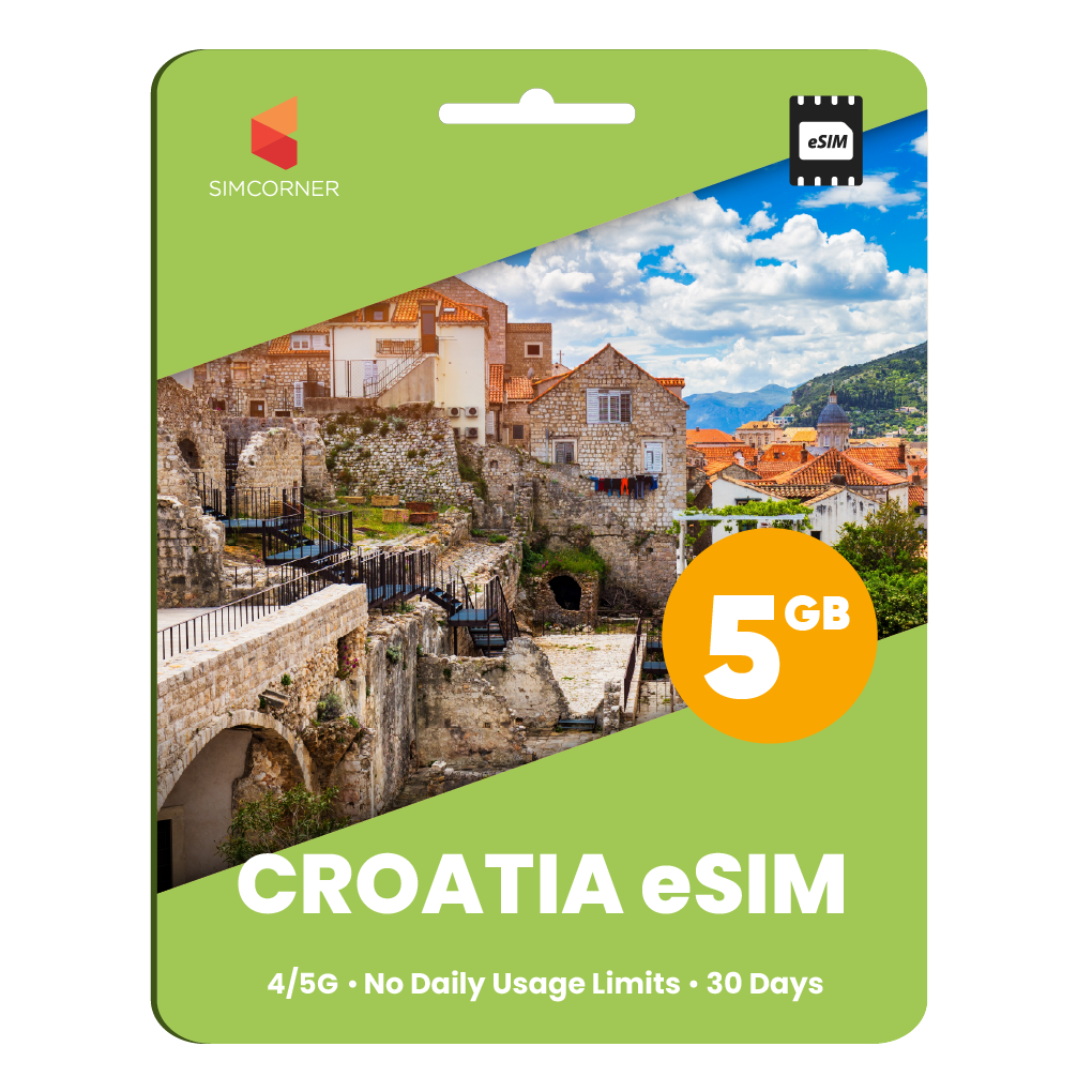 Croatia eSIM: 5GB - 30 Days - SimCorner 