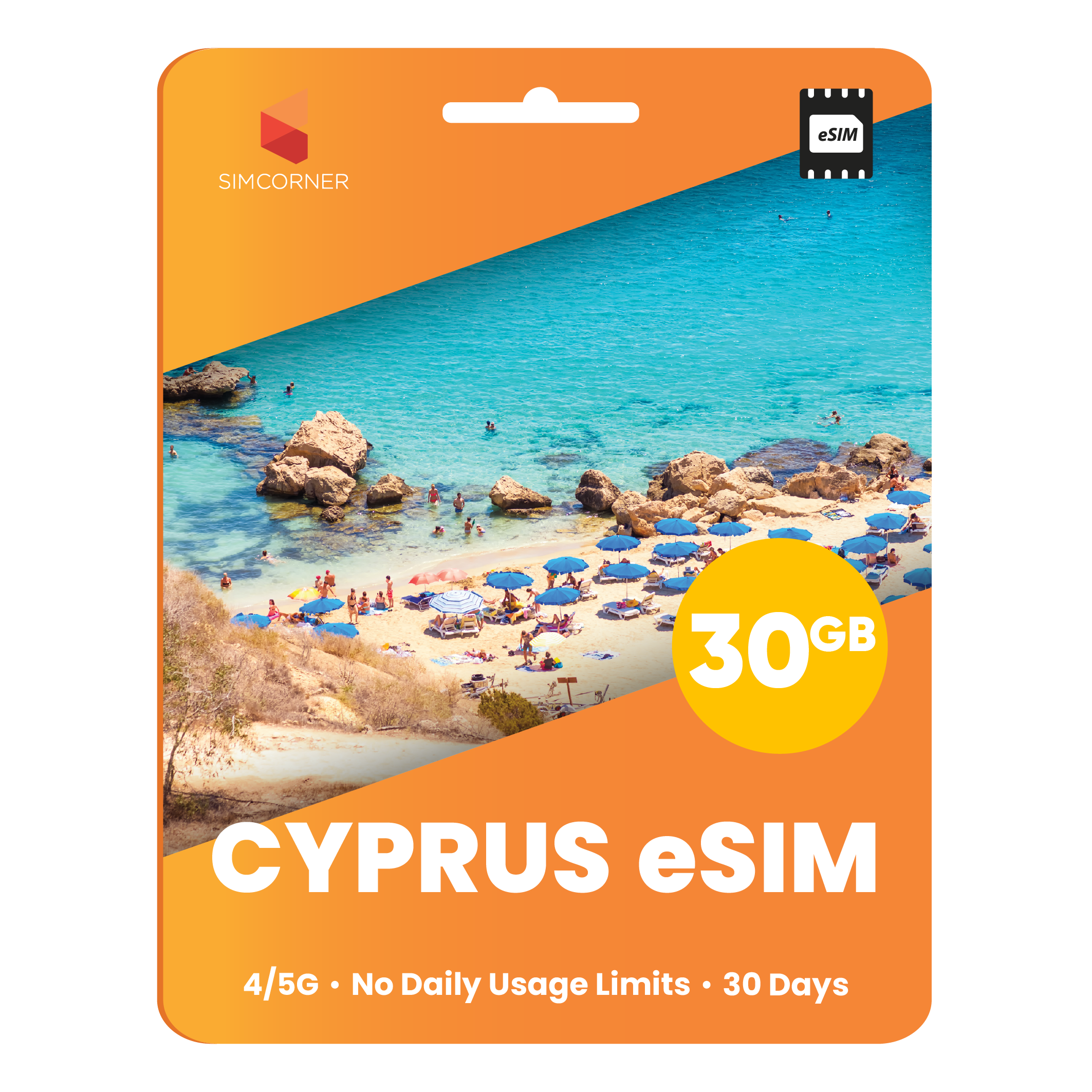 Cyprus eSIM: 30GB - 30 Days