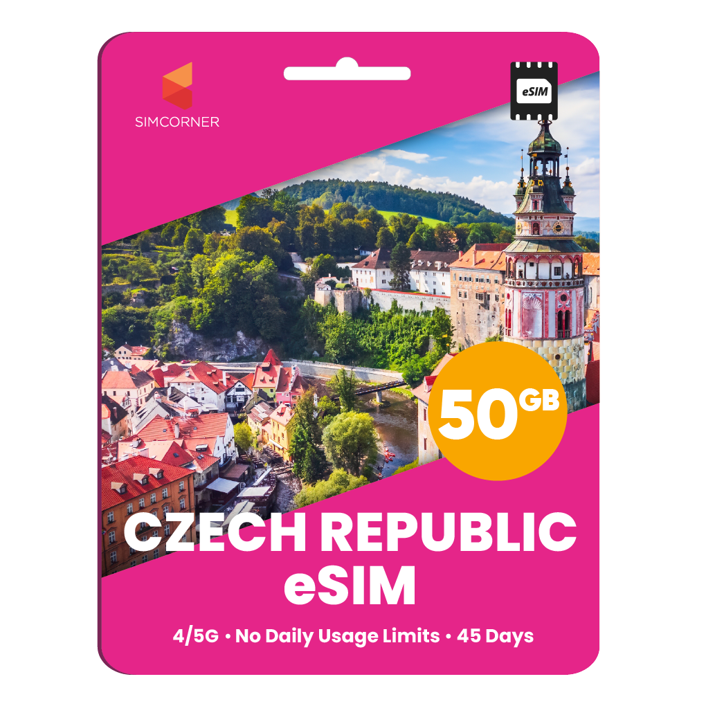 Czech Republic eSIM: 50GB - 45 Days
-SimCorner