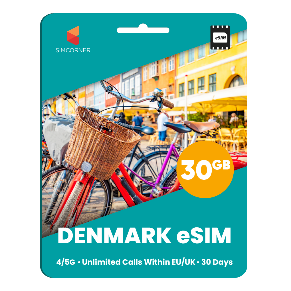 [eSIM] Denmark eSim Card (30GB) - SimCorner