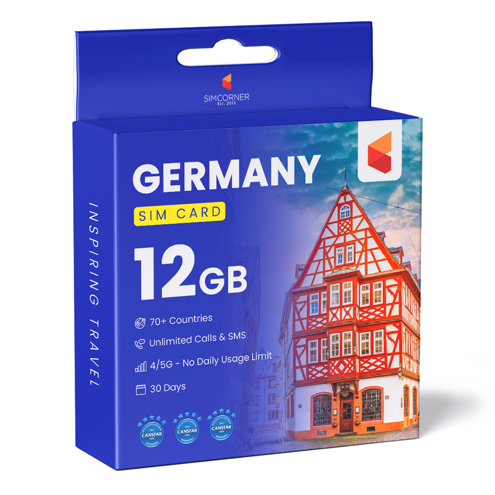 Germany Travel Sim Card (12GB) | SimCorner