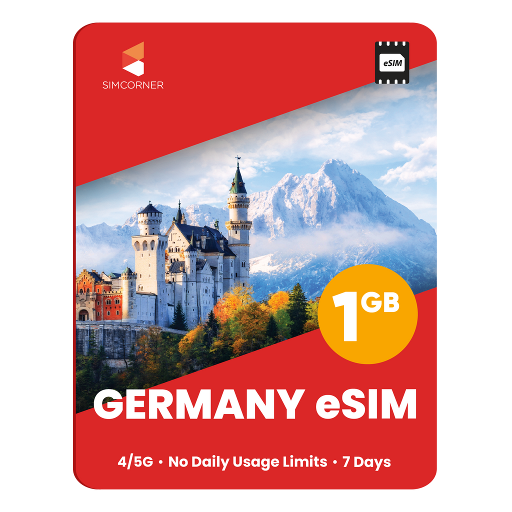 Germany eSIM: 1GB - 7 Days - SimCorner