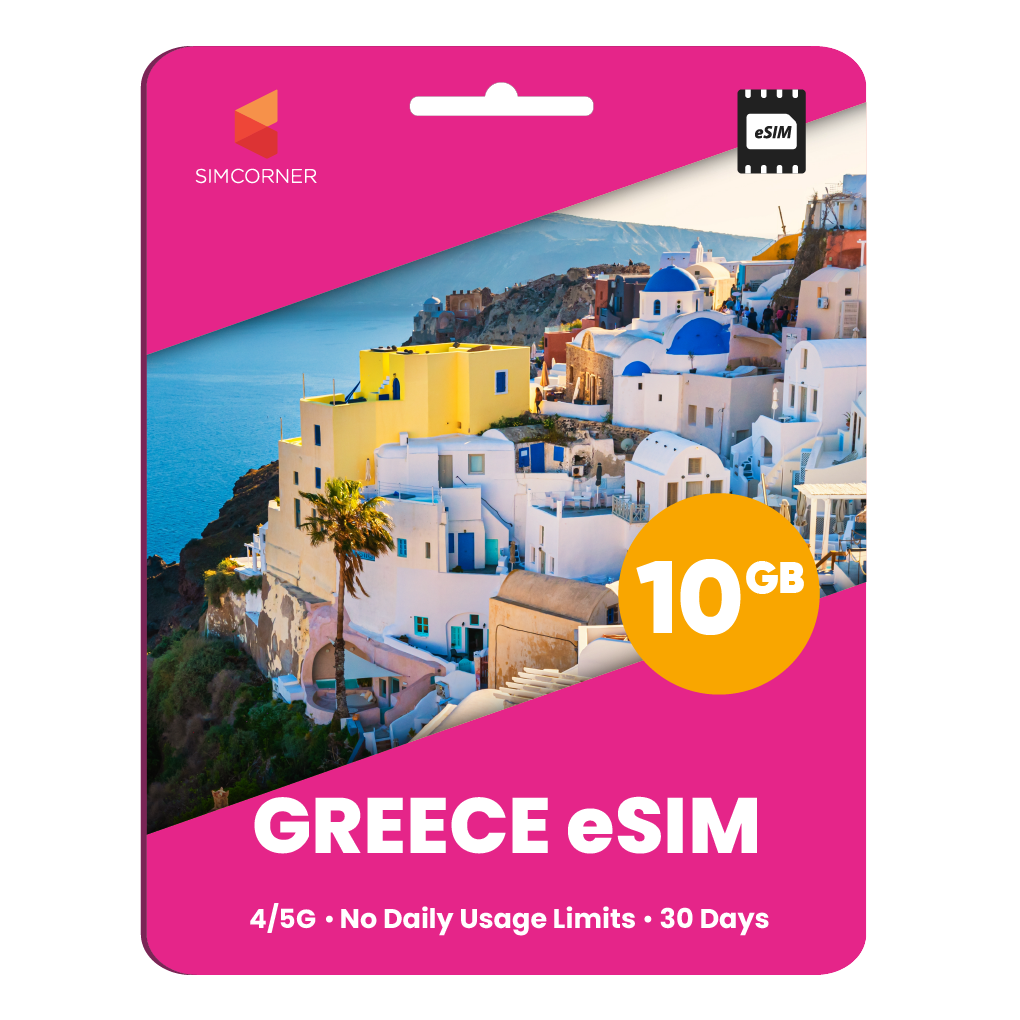 Greece eSIM: 50GB - 45 Days
-SimCorner