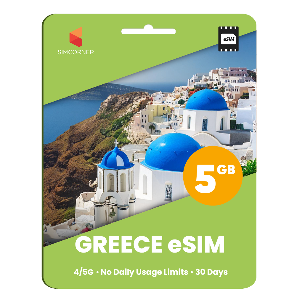 Greece eSIM: 5GB - 30 Days - SimCorner 