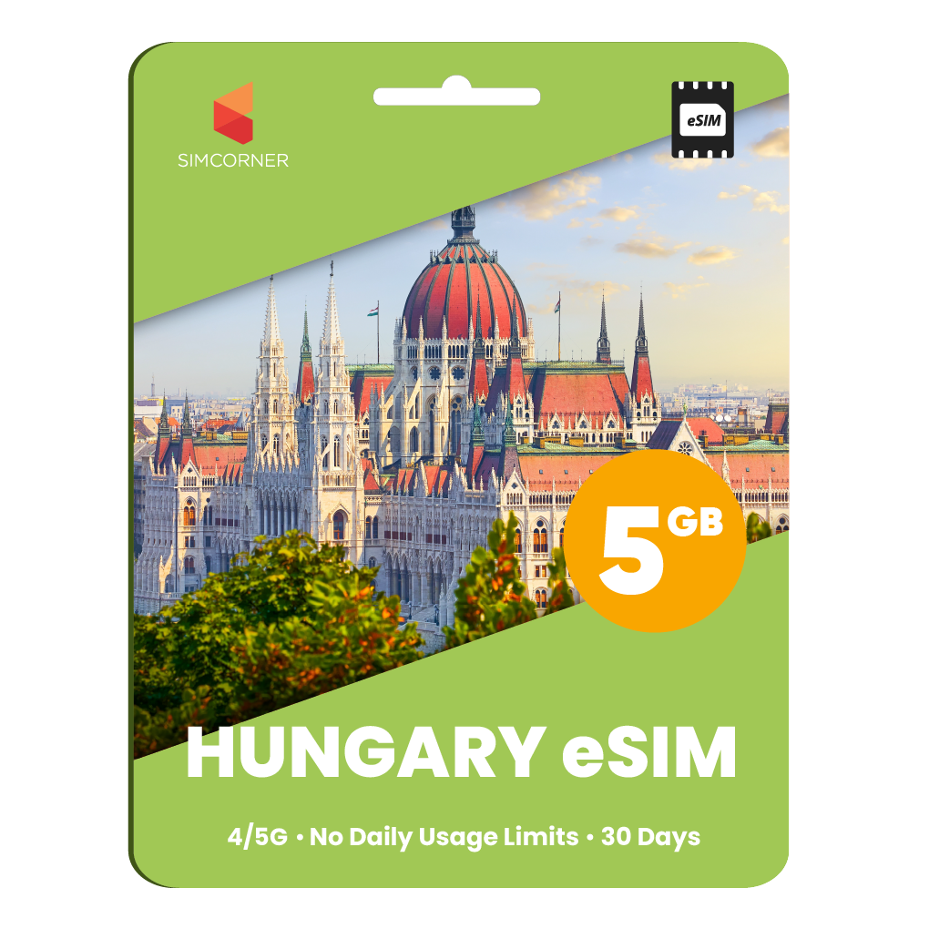 Hungary eSIM: 5GB - 30 Days - SimCorner 