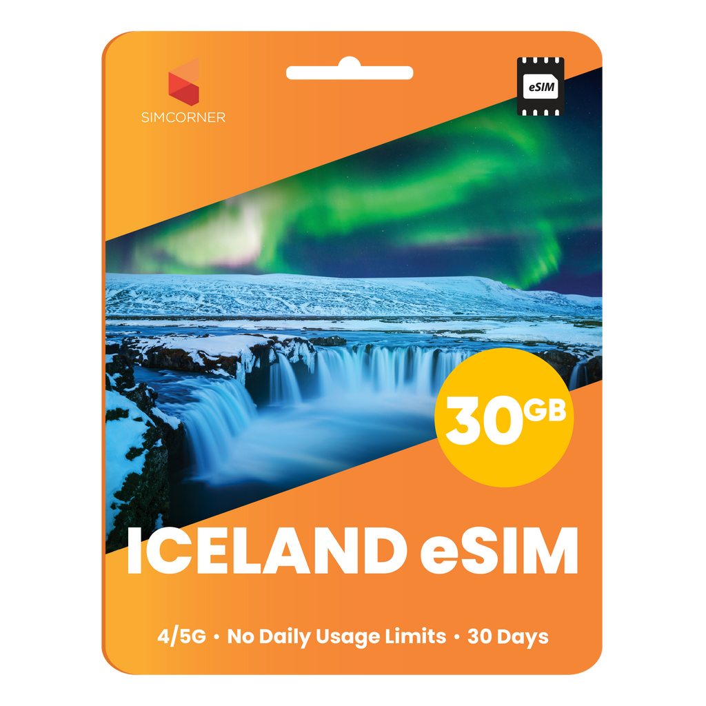 Iceland eSIM: 30GB - 30 Days