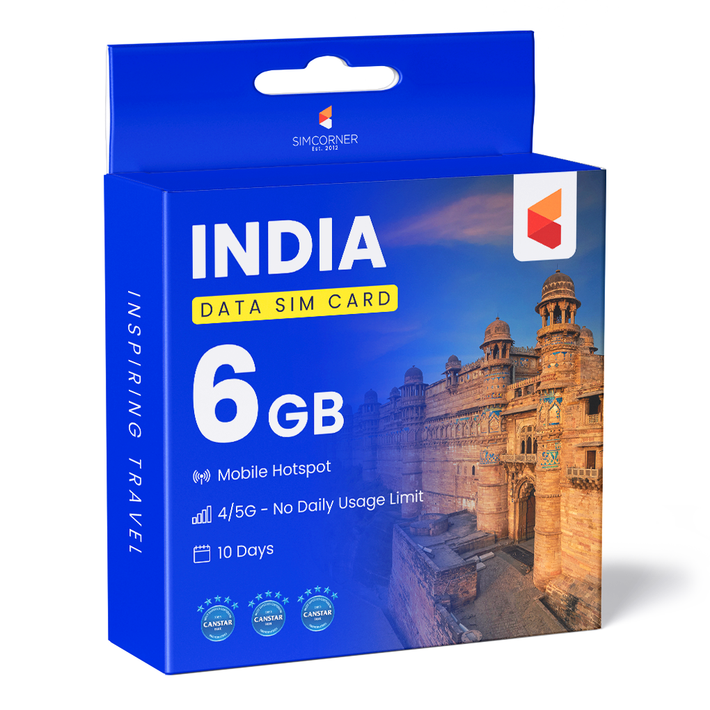 India Data SIM Card (10 day - 6GB)