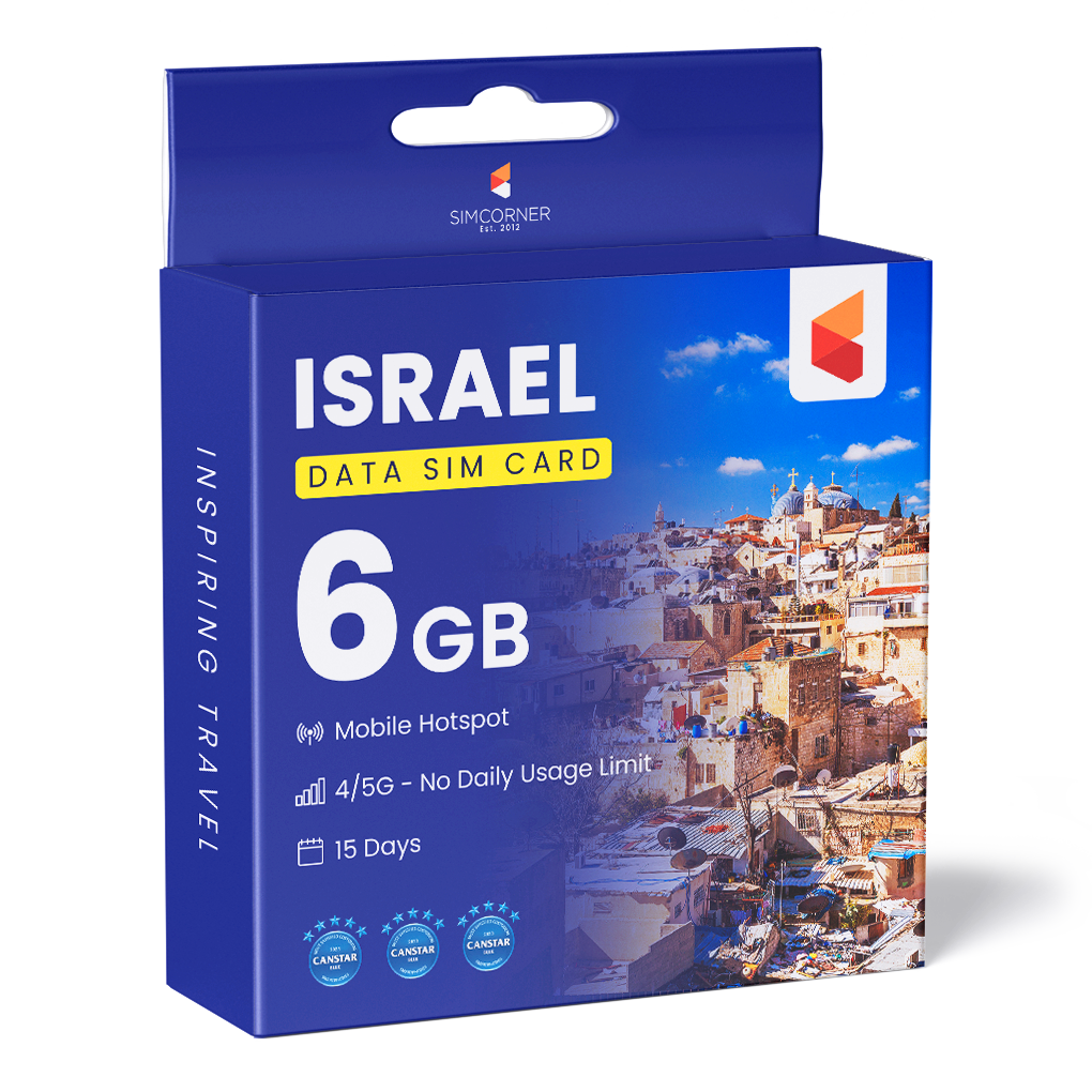 Israel Data SIM Card (15 Day - 6GB)