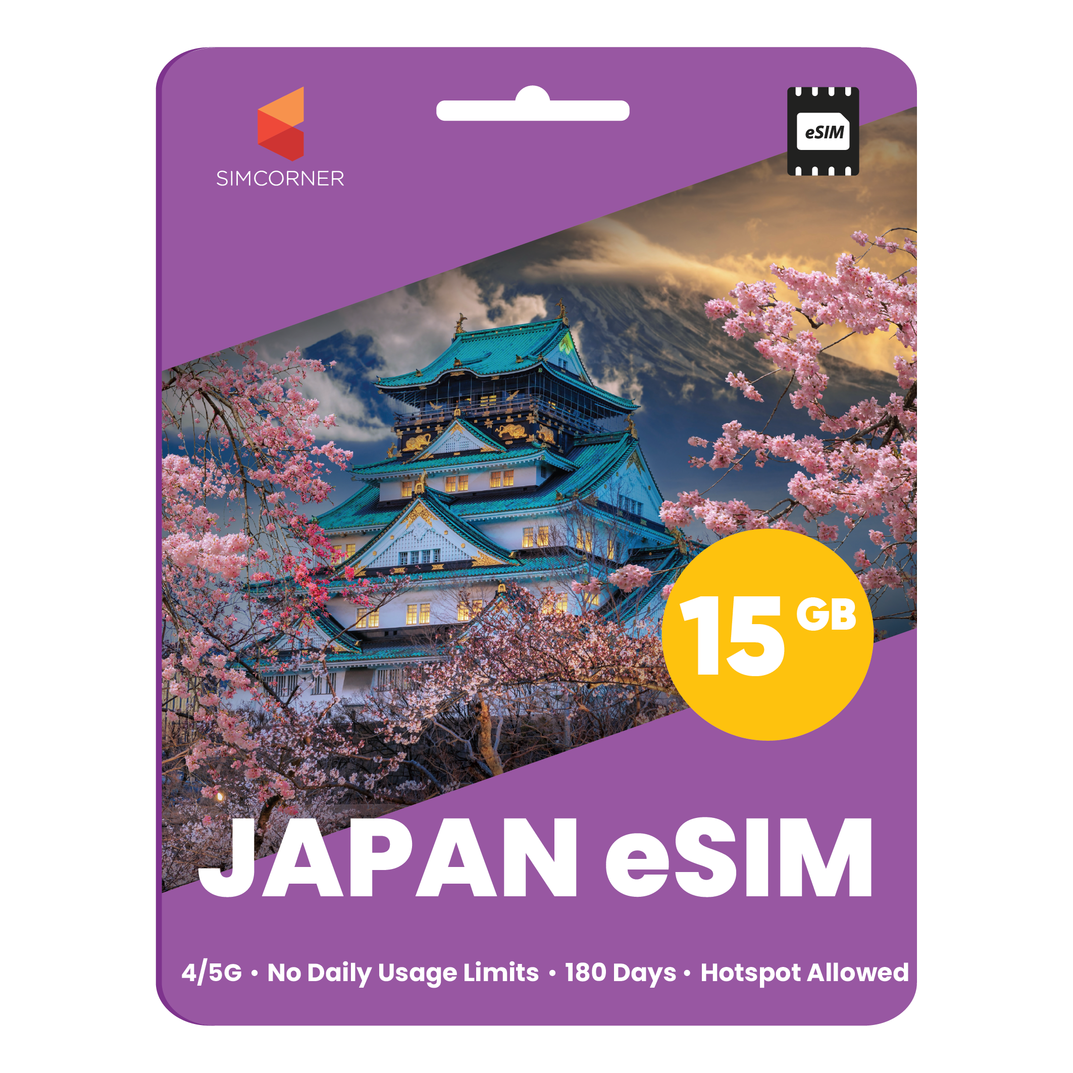 [eSIM] 15GB Japan Data eSIM (180 Days)