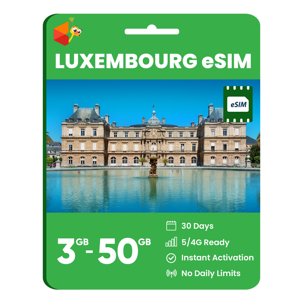 Luxembourg Data eSIM