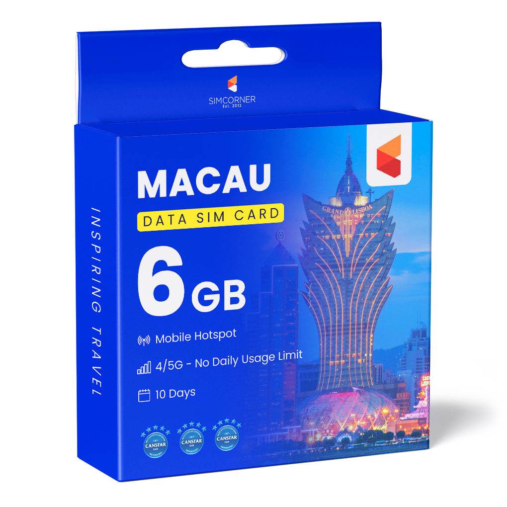 Macau Data SIM Card (10 day - 6GB)