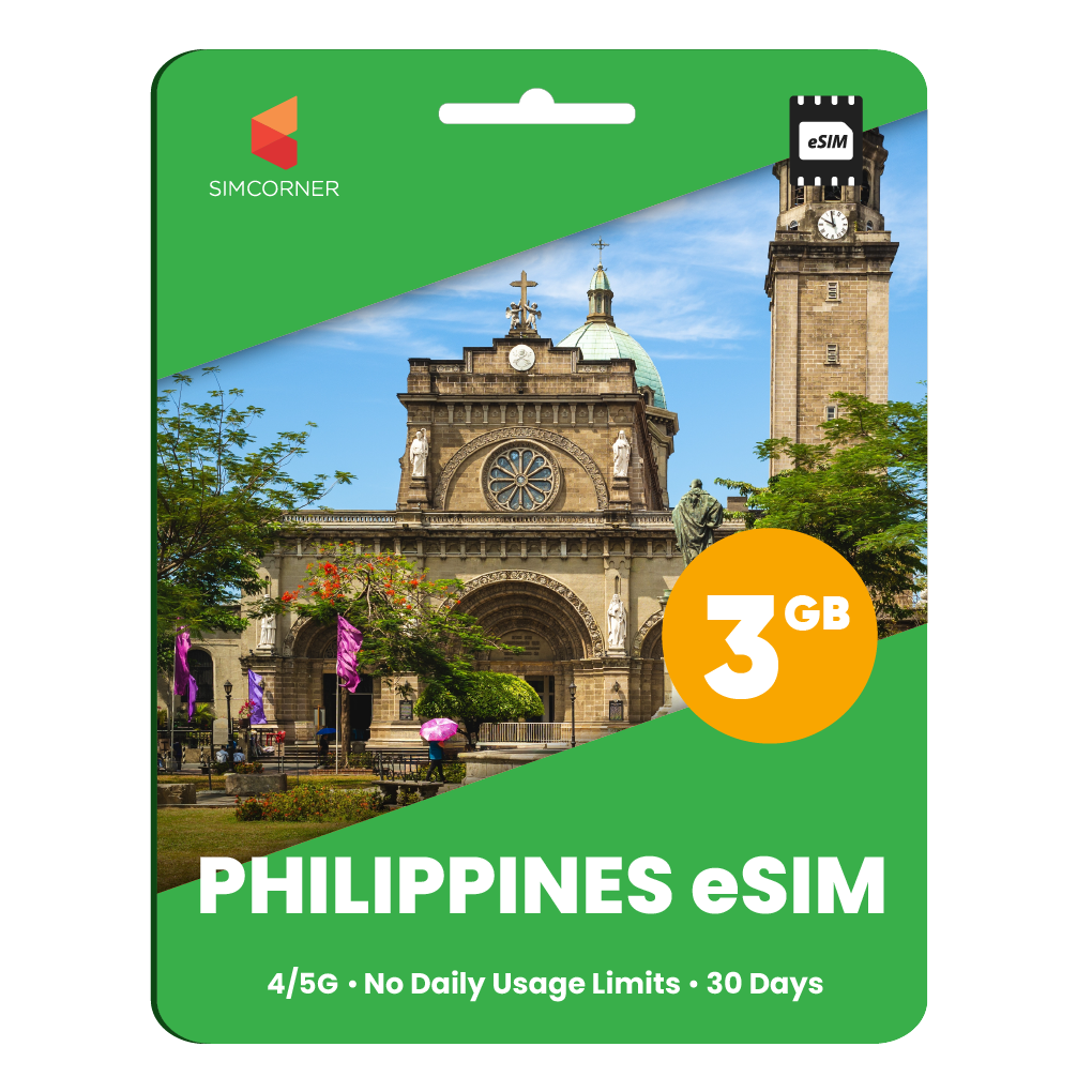 Philippines eSIM: 3GB - 30 Days - SimCorner