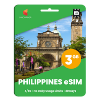 Thumbnail for Philippines eSIM: 3GB - 30 Days - SimCorner