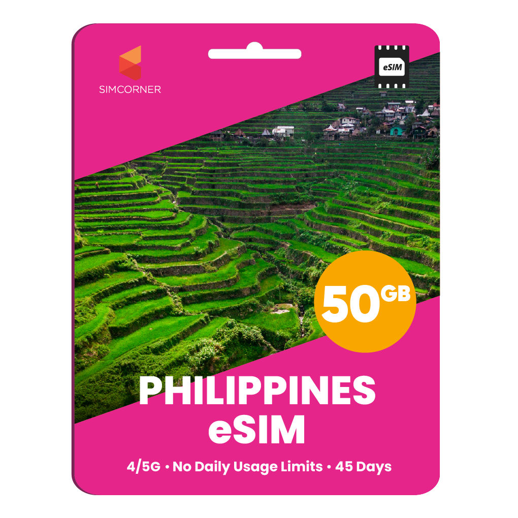 Philippines eSIM: 50GB - 45 Days
-SimCorner