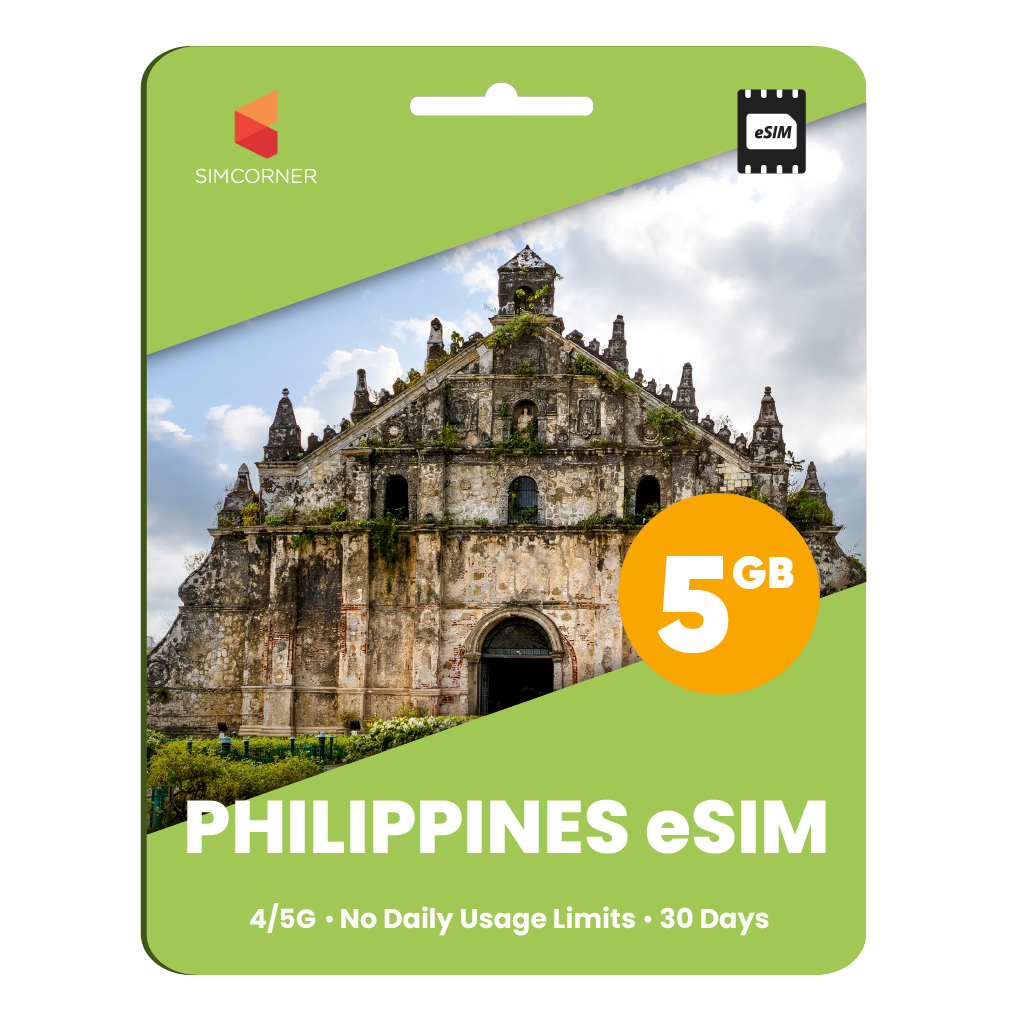  Philippines eSIM: 5GB - 30 Days - SimCorner