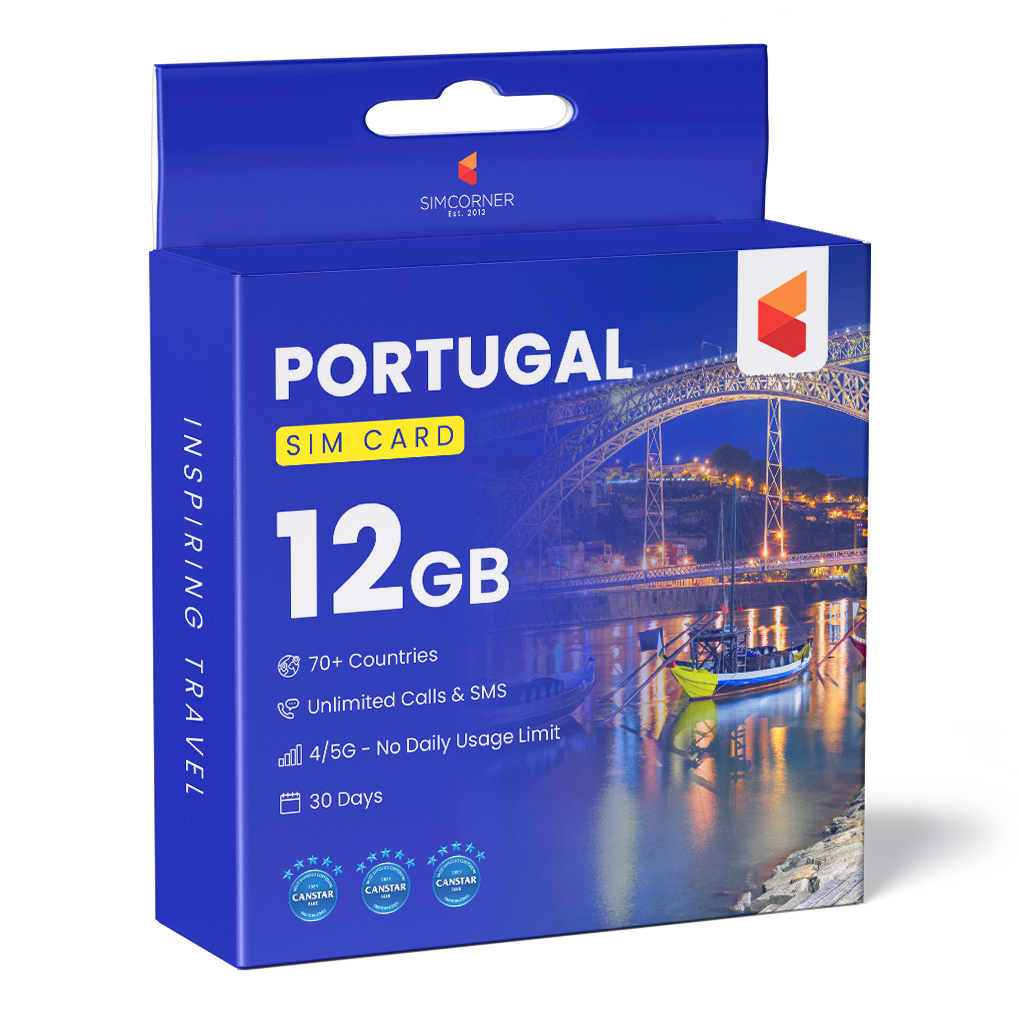 Portugal Travel Sim Card (12GB) | SimCorner