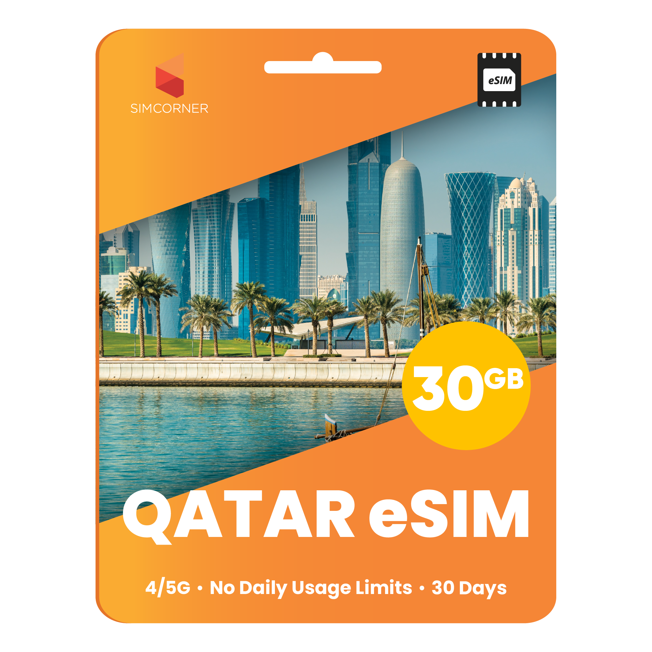 Qatar eSIM: 30GB - 30 Days