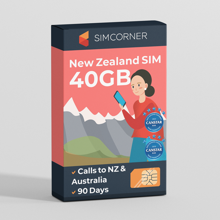 New Zealand Sim Card (One NZ) - 40GB