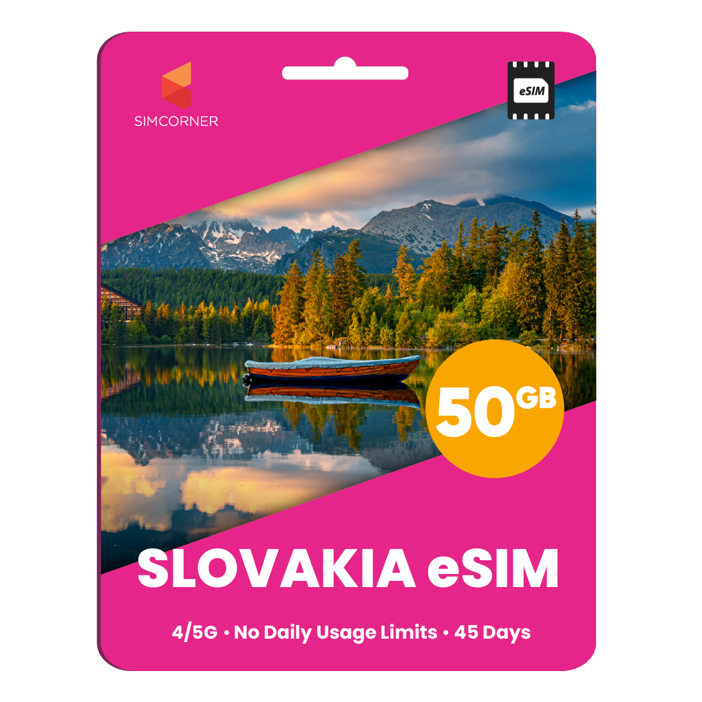 Slovakia eSIM: 50GB - 45 Days
-SimCorner