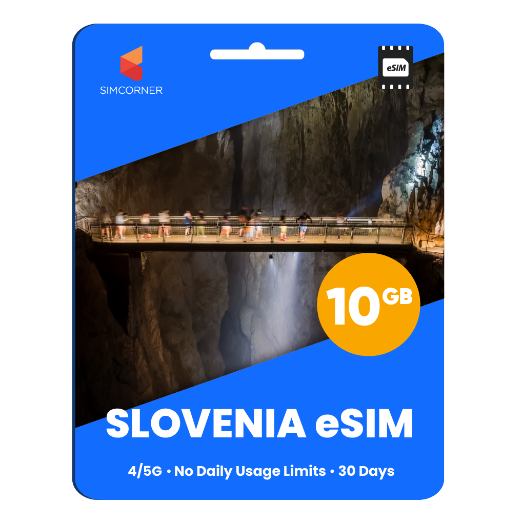 Slovenia eSIM: 10GB - 30 Days
-SimCorner