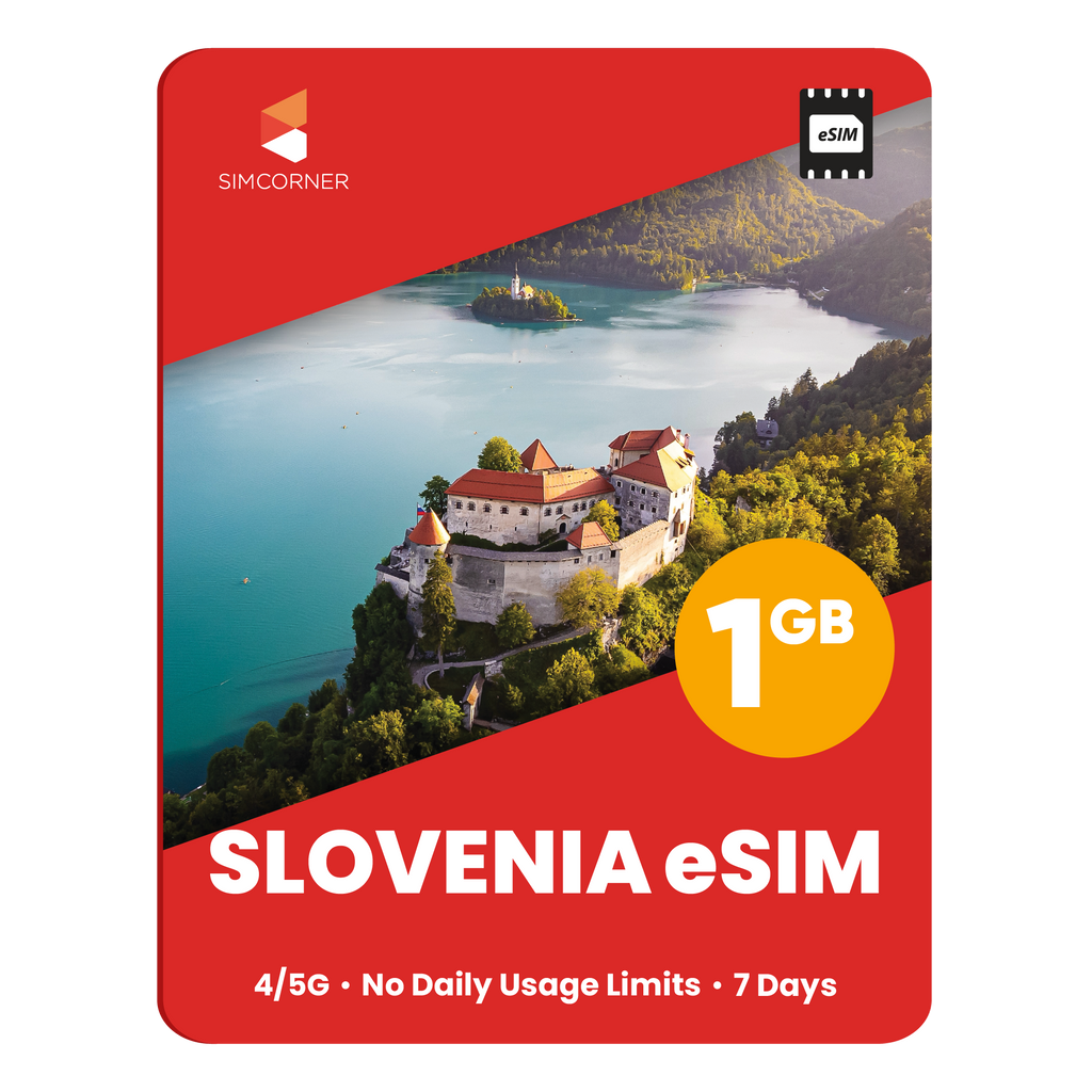 Slovenia eSIM: 1GB - 7 Days - SimCorner