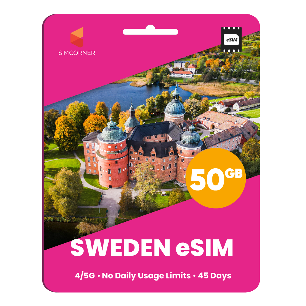 Sweden eSIM: 50GB - 45 Days
-SimCorner