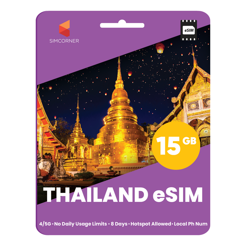 [eSIM] Thailand Travel Sim Card - 15GB (AIS) | SimCorner