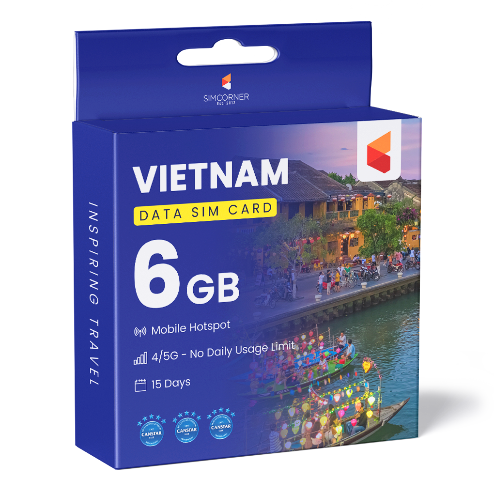 Vietnam Data SIM Card (15 Day - 6GB)