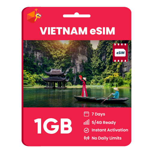 Vietnam eSIM: 1GB - 7 Days
