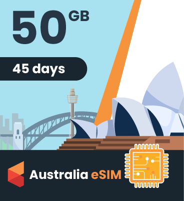 Australia eSIM: 50GB - 45 Days