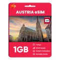 Austria eSIM: 1GB - 7 Days
