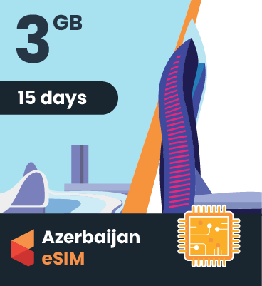 Azerbaijan eSIM: 3GB - 15 Days