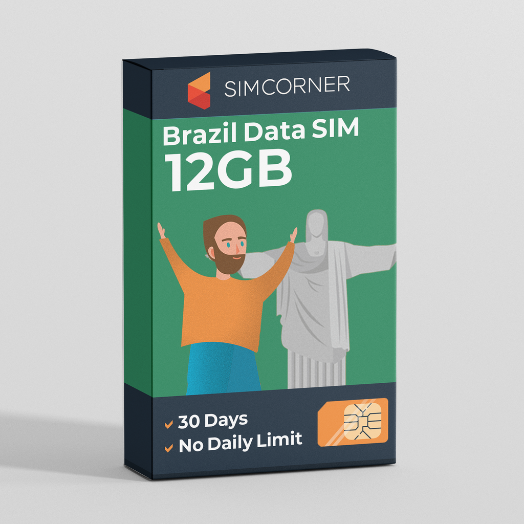 Brazil Data SIM Card(12GB)