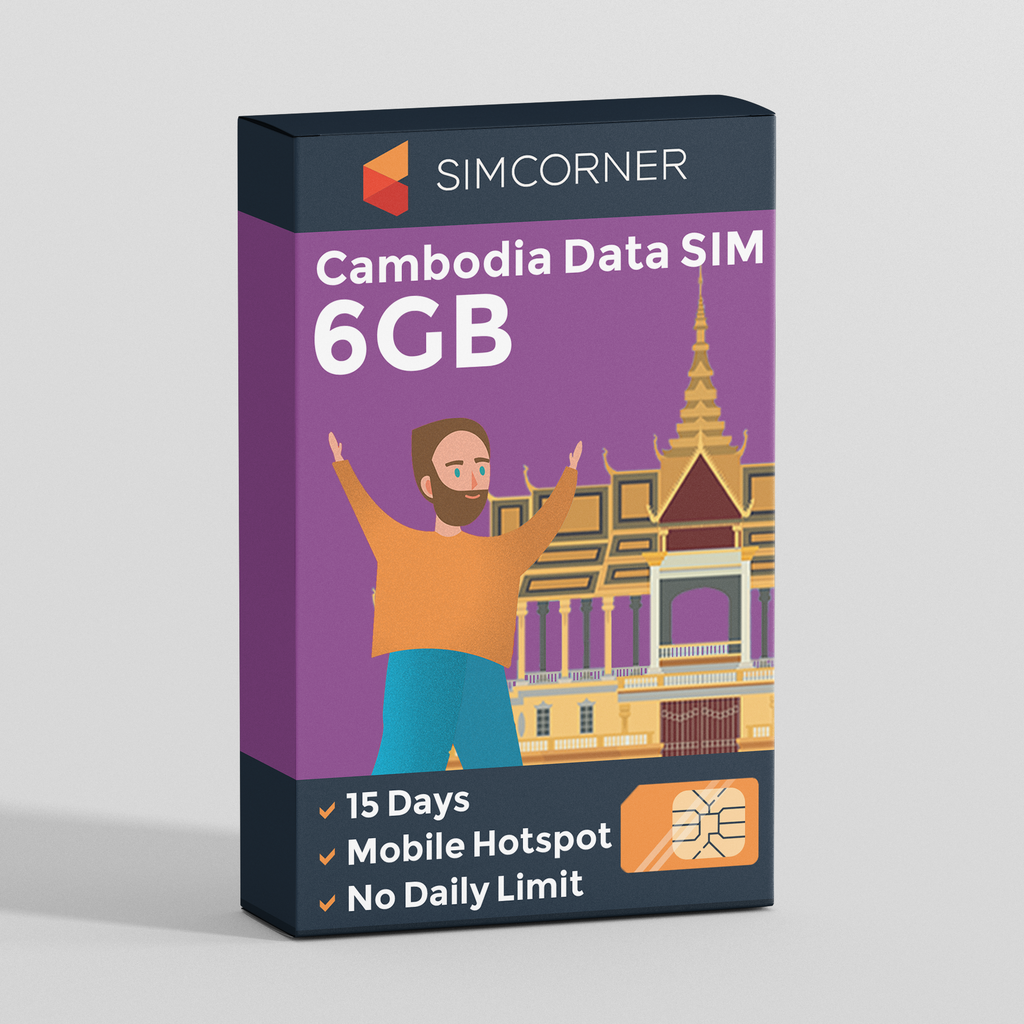 Cambodia Data SIM Card (15 Day - 6GB)