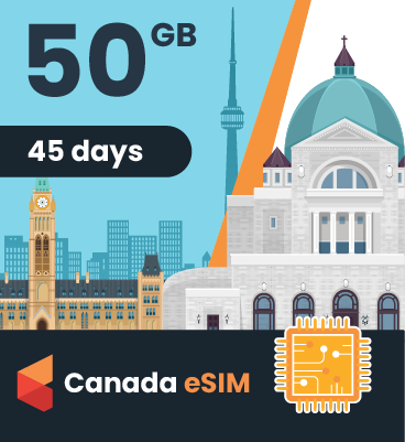 Canada eSIM: 50GB - 45 Days