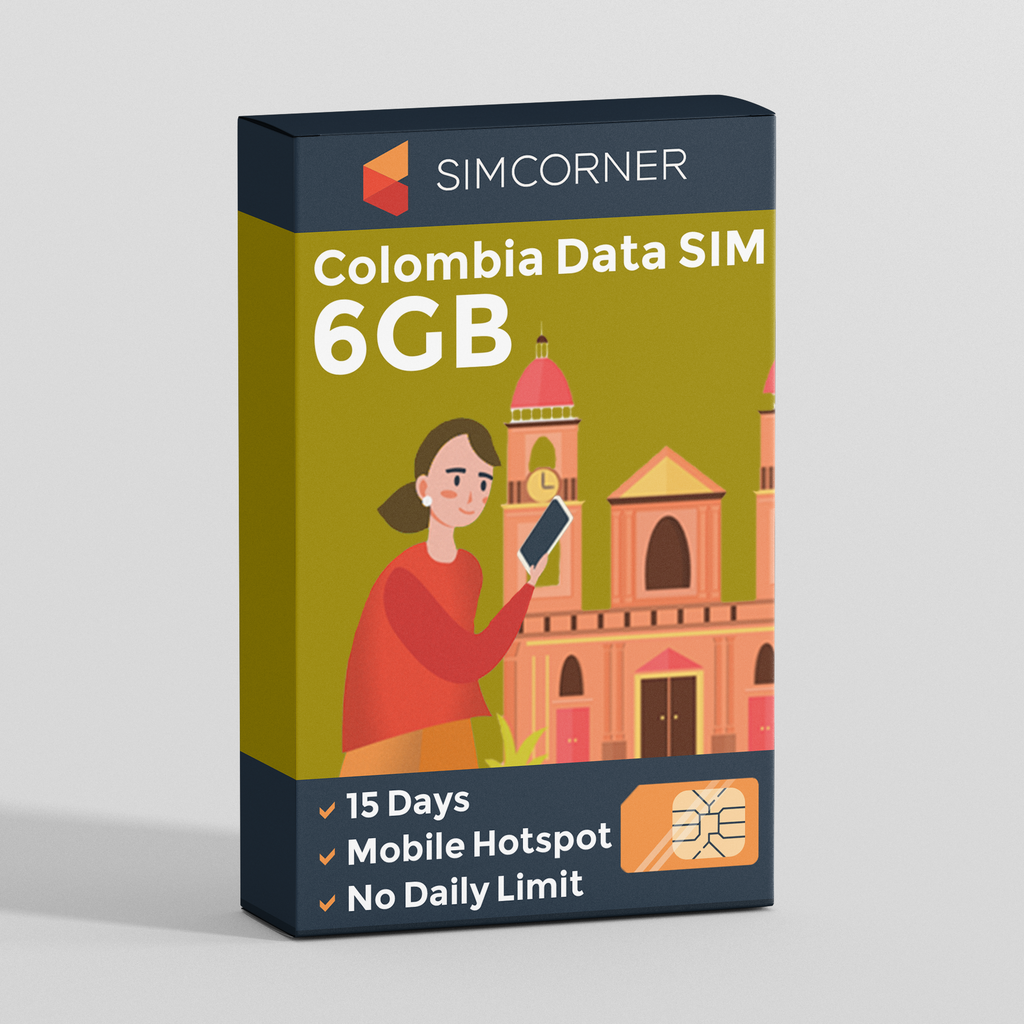 Colombia Data SIM Card (15 Day - 6GB)