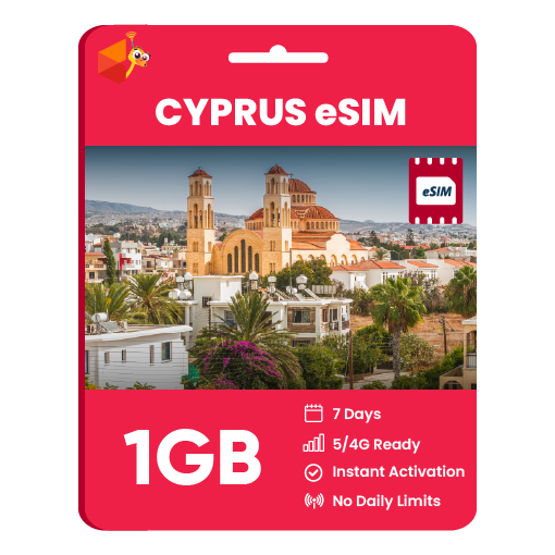 Cyprus eSIM: 1GB - 7 Days