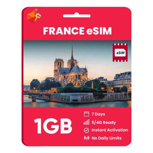 France eSIM: 1GB - 7 Days