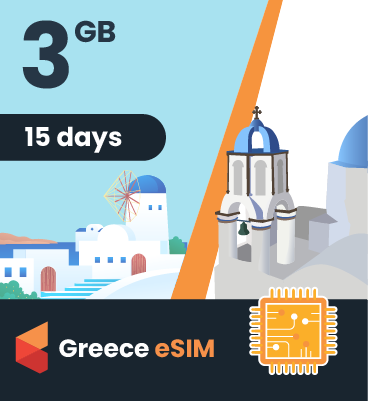 Greece eSIM: 3GB - 15 Days