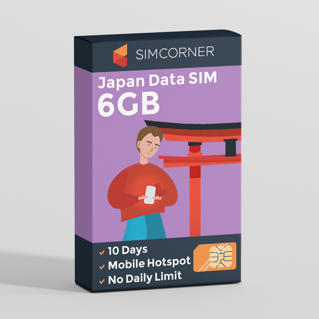 Japan Data SIM Card (10 day - 6GB